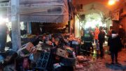 مهار آتش سوزی در بازار تاریخی ساوه