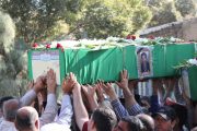 پیکر دو شهید دیگر مدافع حرم در ساوه تشییع و به خاک سپرده شد
