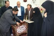 اعضای کمیسیون فرهنگی شورای اسلامی شهر ساوه با خانواده معظم شهدا دیدار کردند